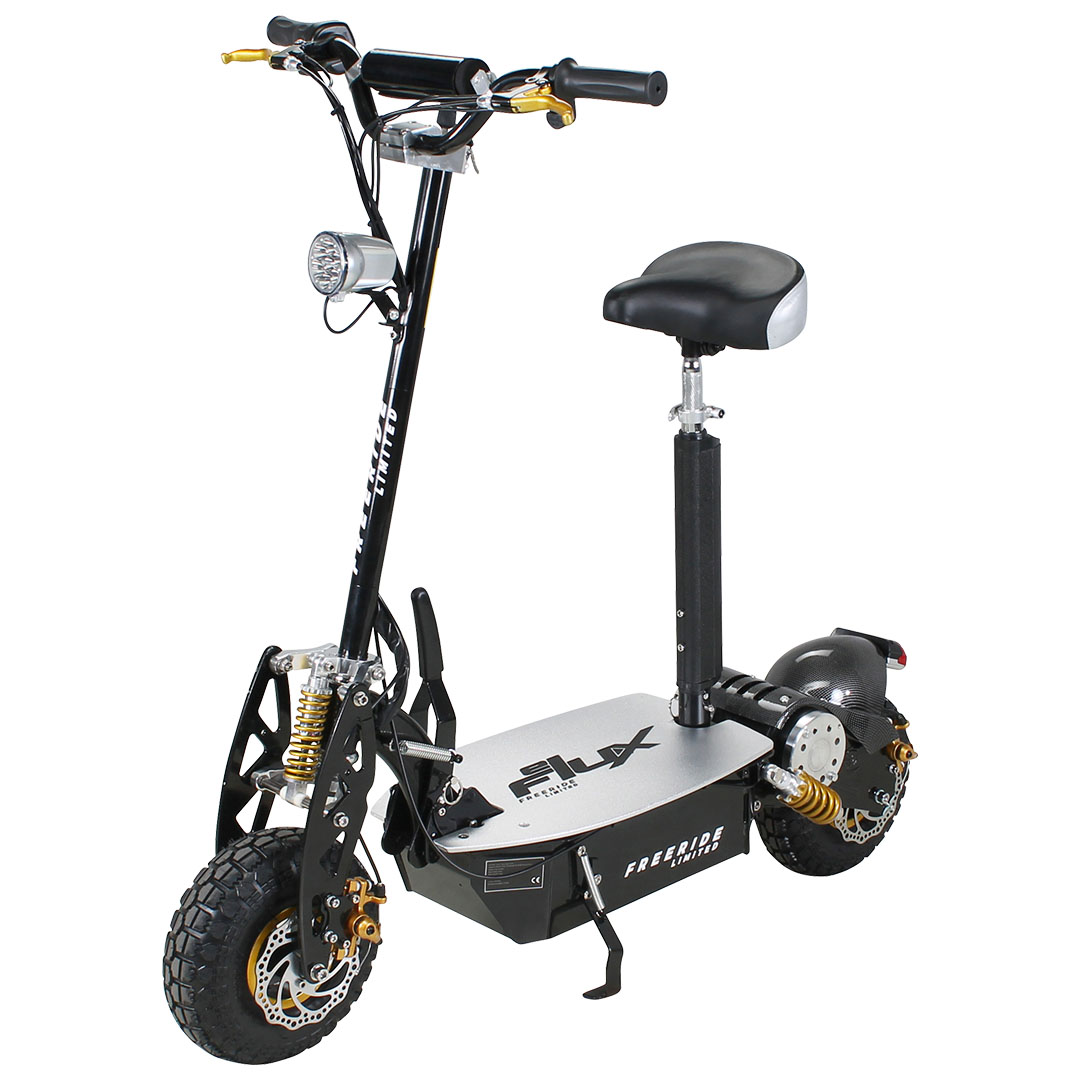 E-Scooter Freeride Limited Gold 1000 Watt 48 V mit Licht und Freilauf