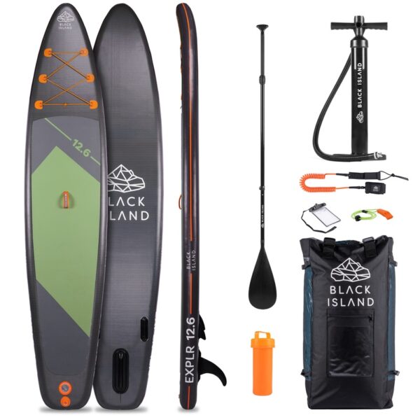 Black Island EXPLR SUP 12'6 Paket Stand Up Paddle