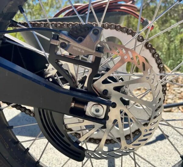 EBMX Sur-Ron 220mm Bremsscheibe und Halterung hinten